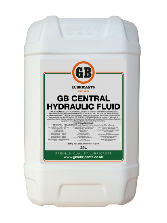 GB CENTRAL HYDRAULIC FLUID