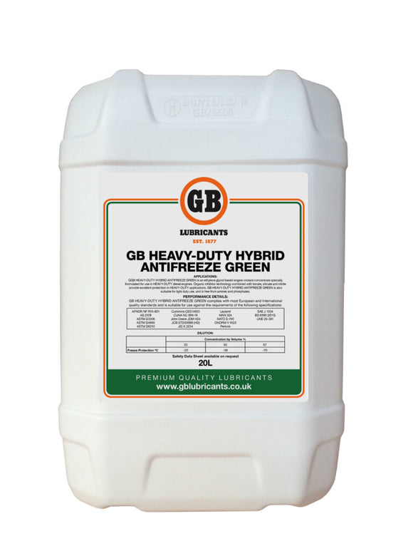 GB HEAVY-DUTY HYBRID ANTIFREEZE GREEN