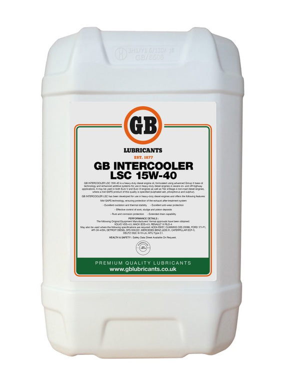 GB INTERCOOLER LSC 15W-40